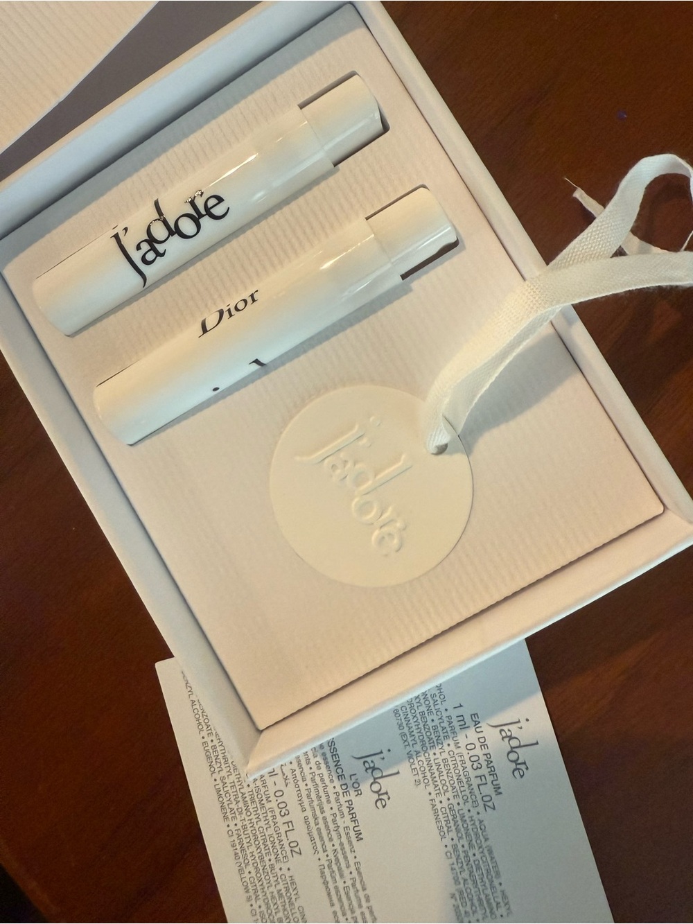Dior J'adore White Mini Fragrance Set with J’adore Diffuser Stone